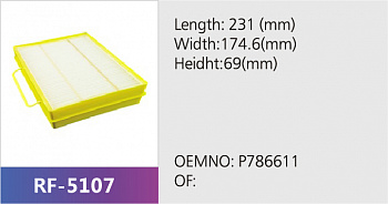 Фильтр салона RF-5107 (1/)